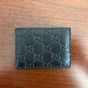 NIB Gucci Men's Card Holder Case Case Black